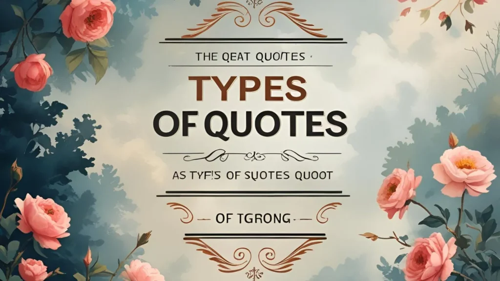 Types of Quotes 📚 That Will Inspire You Every Day ✨