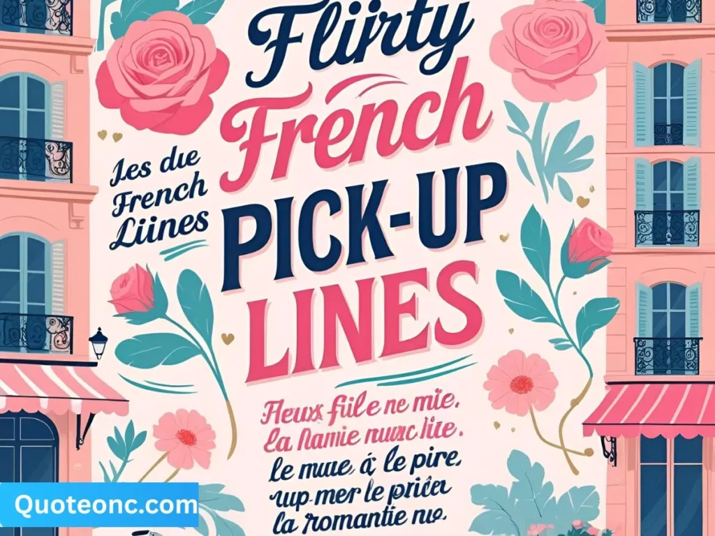 Flirty French Pick-Up Lines for Instagram Captions