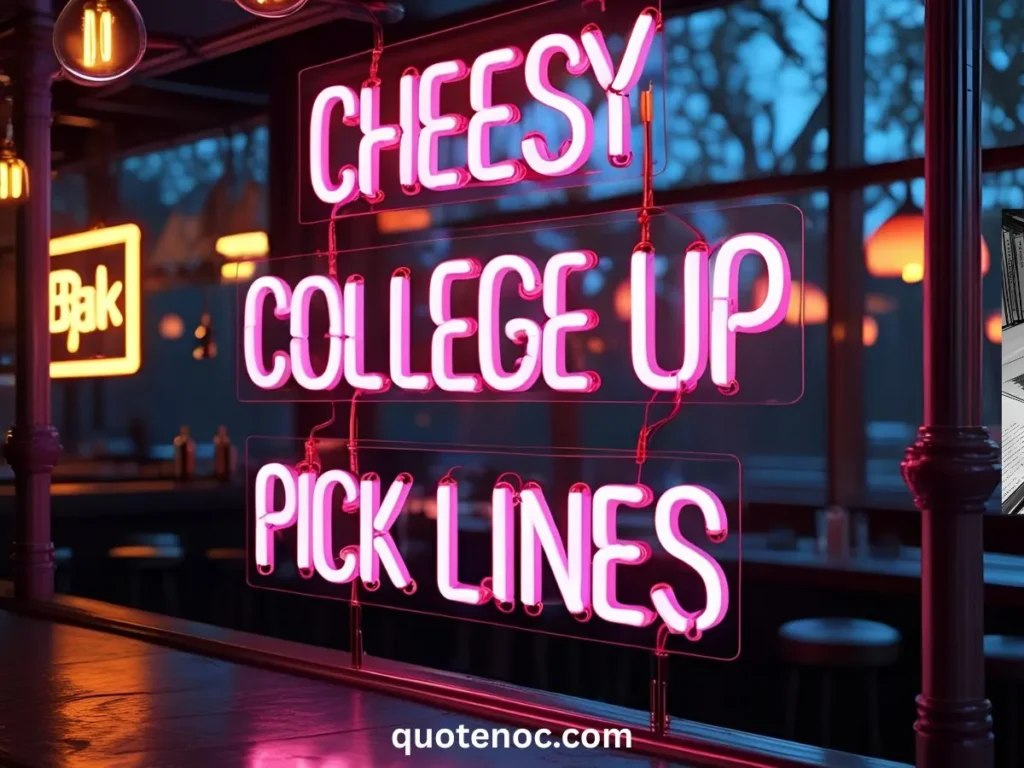 Cheesy College Pick Up Lines