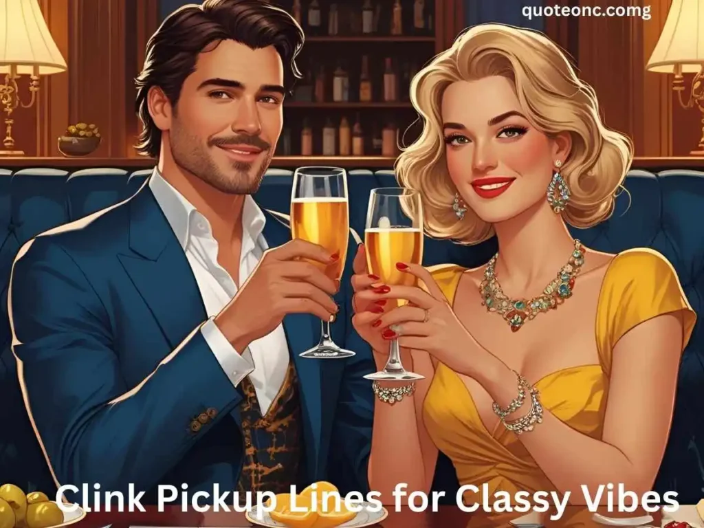Clink Pickup Lines for Classy Vibes