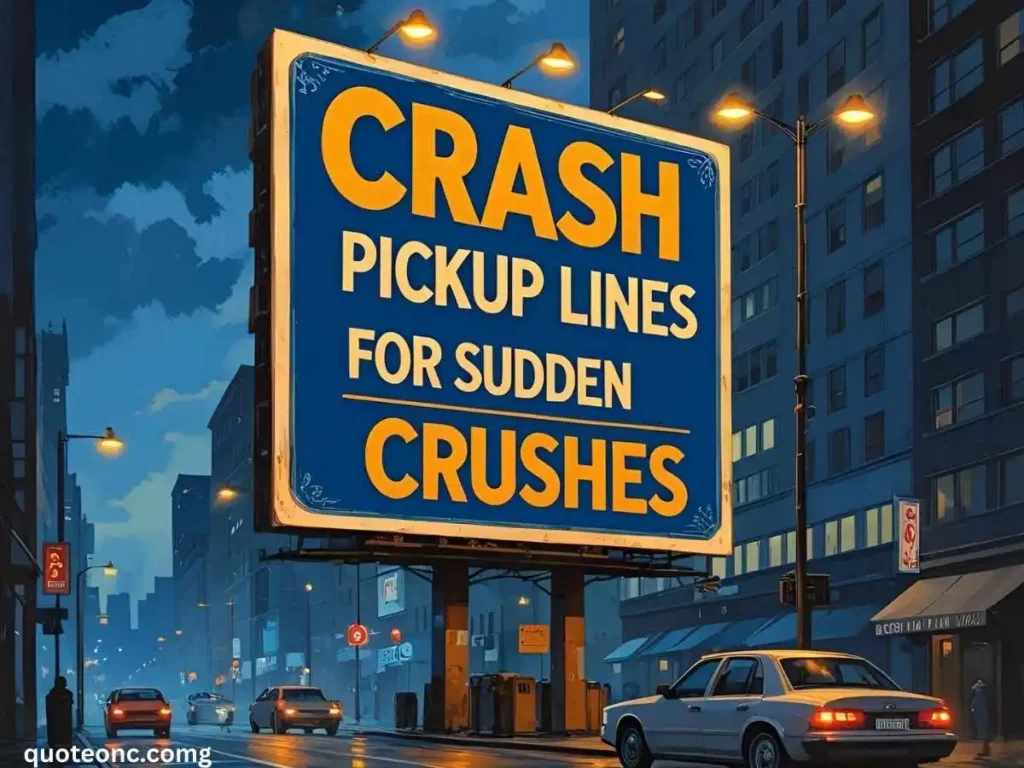 Crash Pickup Lines for Sudden Crushes