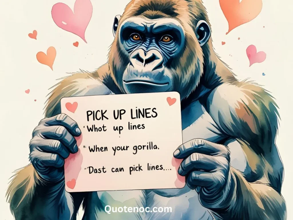 Cute Gorilla Pick Up Lines