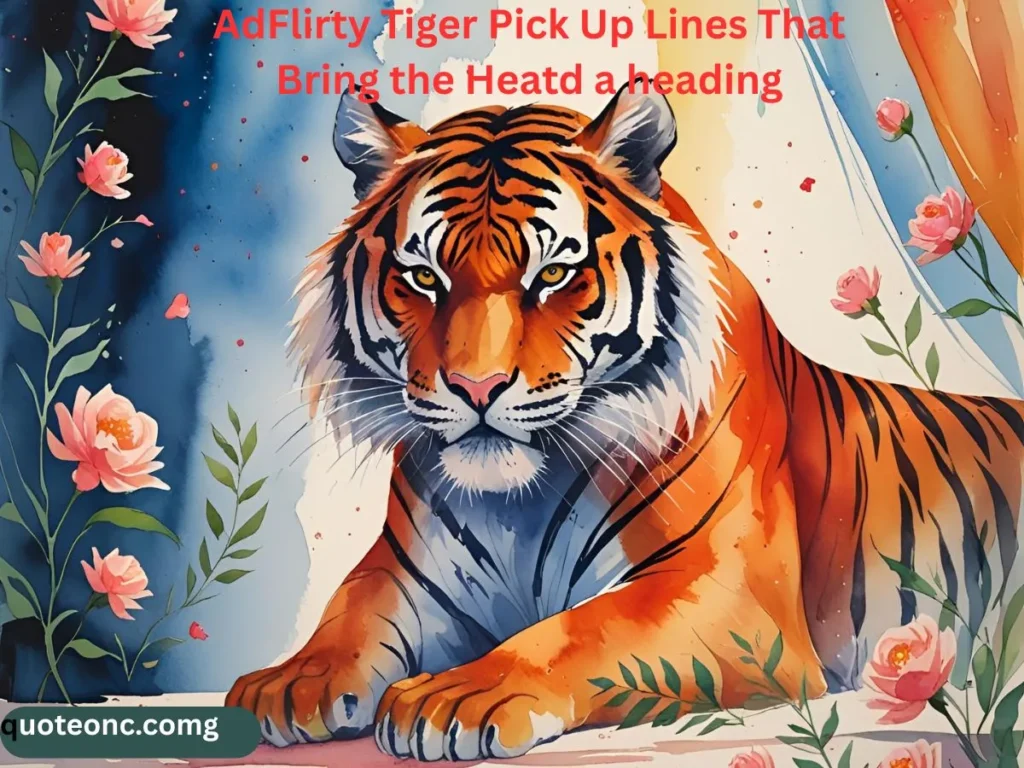 Flirty Tiger Pick Up Lines That Bring the Heat