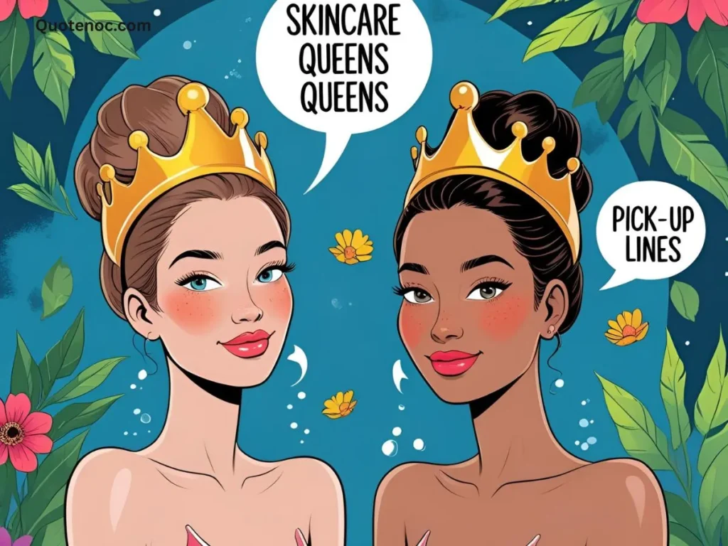 Pick-Up Lines for Skincare Queens and Kings
