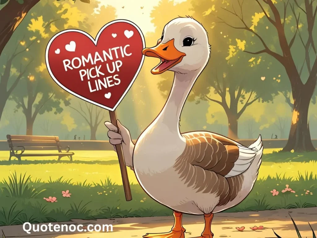 romantic goose pick up lines for someone special