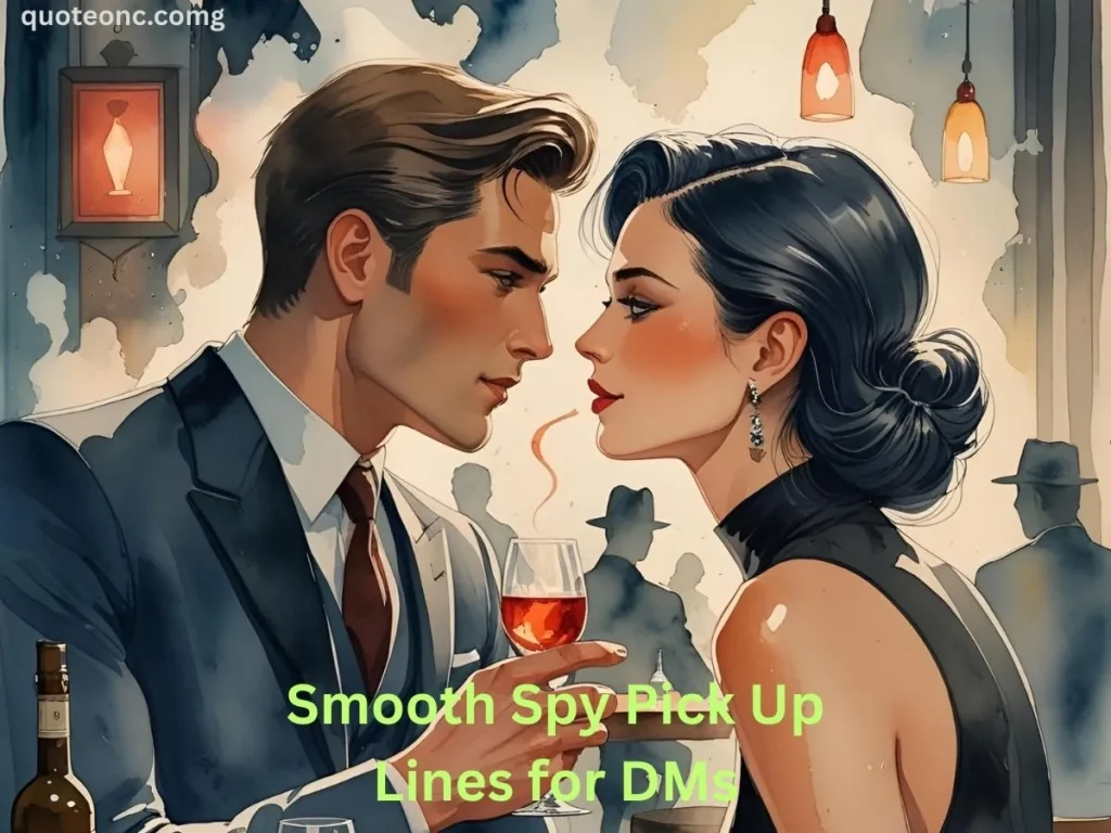Smooth Spy Pick Up Lines for DMs