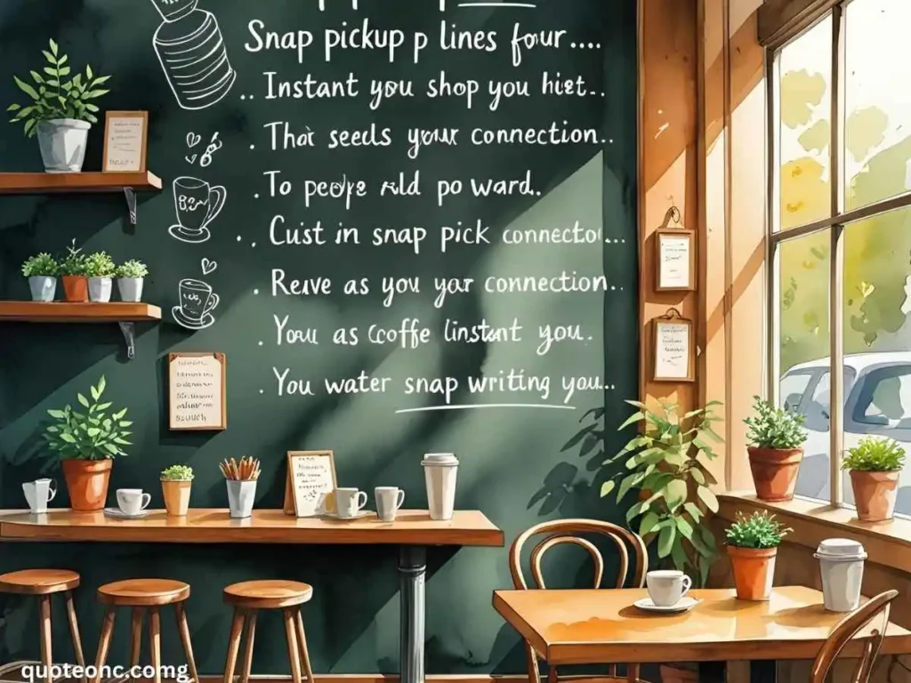 Snap Pickup Lines for Instant Connection