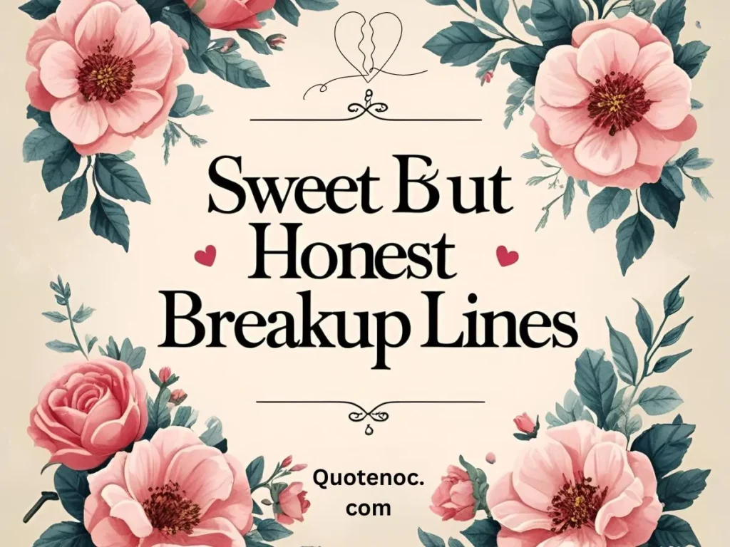 Sweet But Honest Breakup Lines