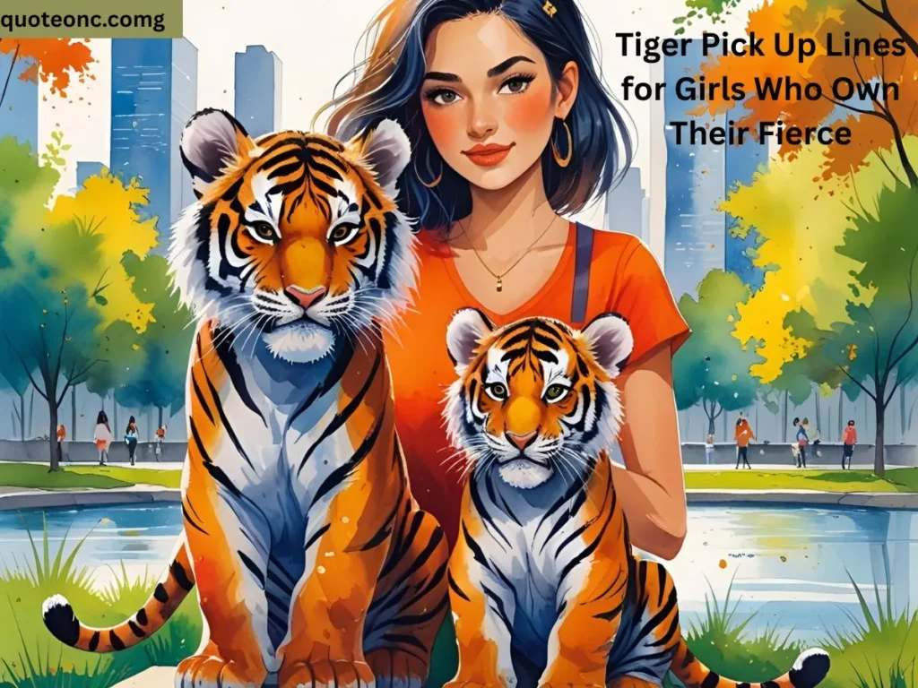 Tiger Pick Up Lines for Girls Who Own Their Fierce