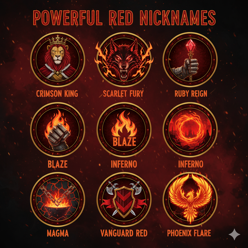 Red Nicknames