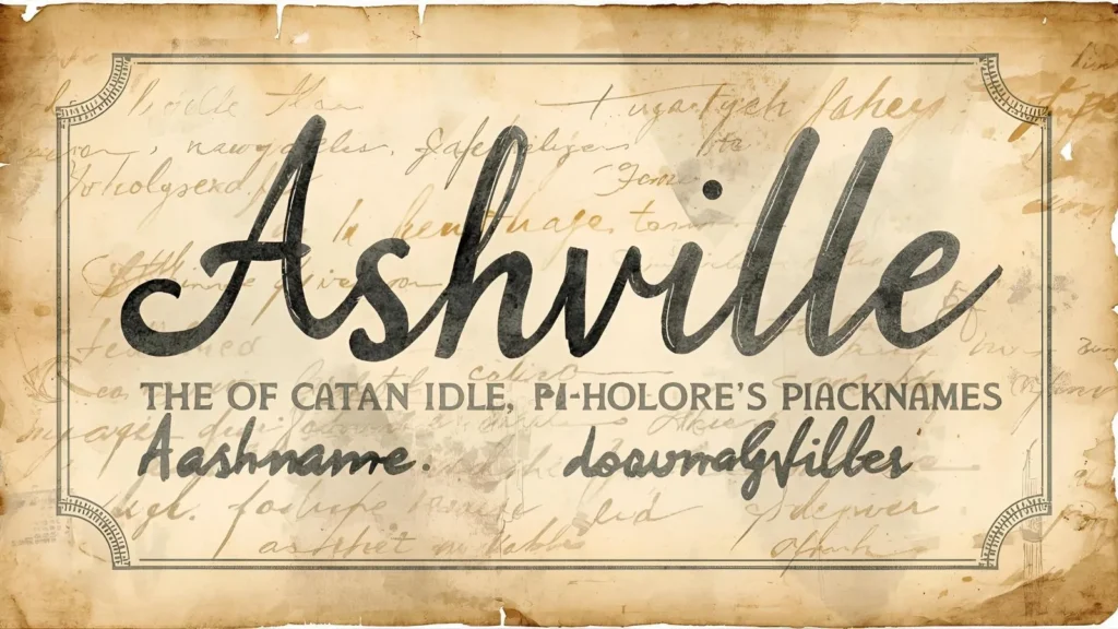 ashville Nicknames