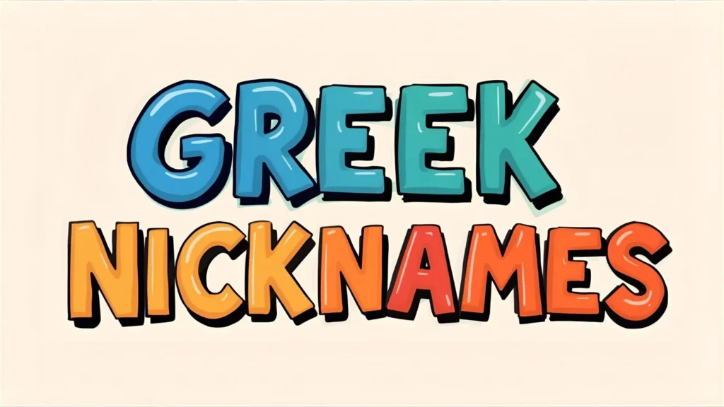 Greek Nicknames