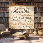 Nicknames for Meredith