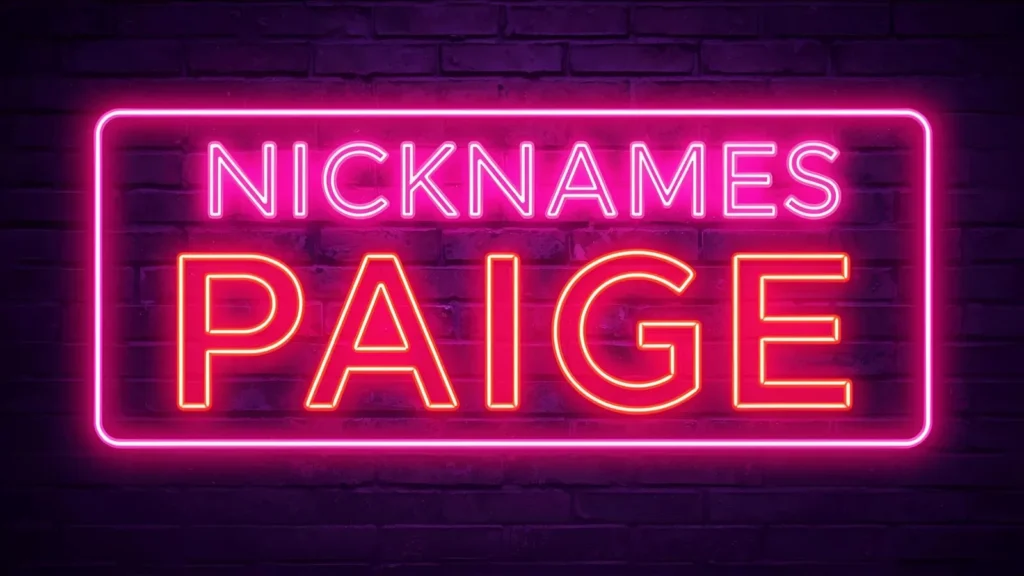 Nicknames for Paige