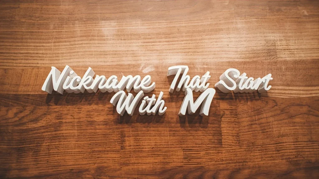 Nicknames That Start With M