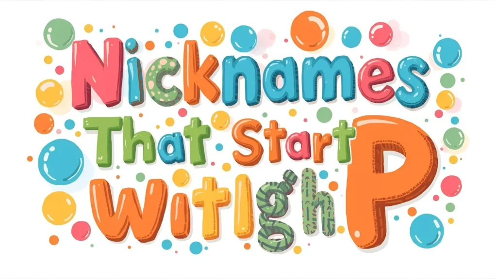 Nicknames That Start With P