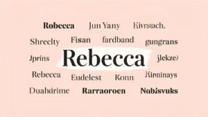 Read more about the article Rebecca Modern, trendy, and super cool Nicknames Ideas For 2025 💖