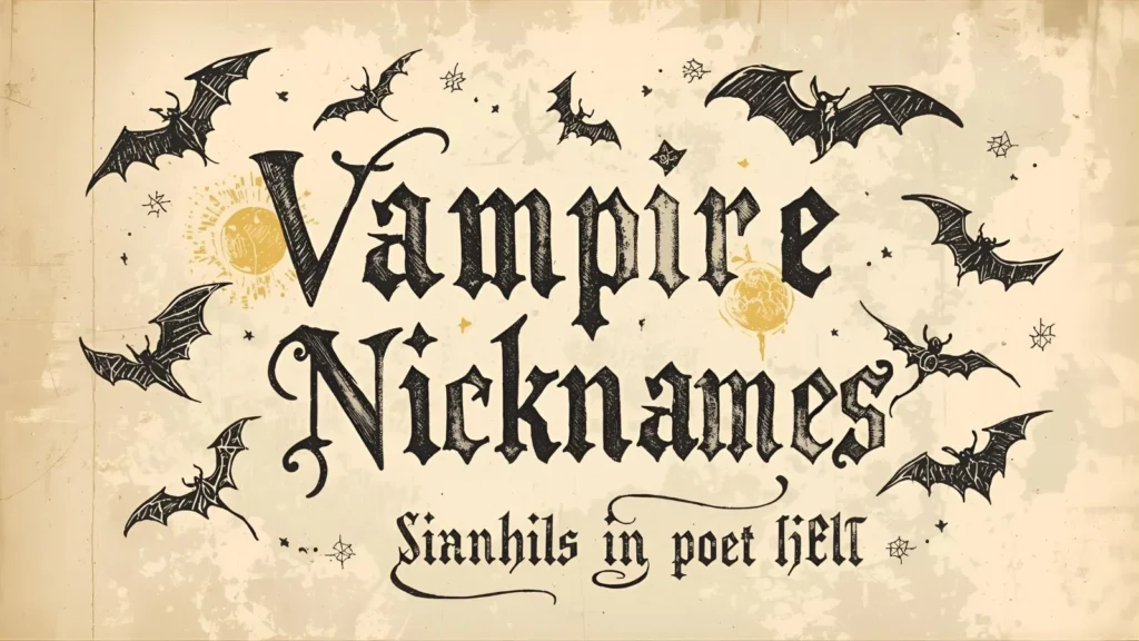 Vampire Nicknames