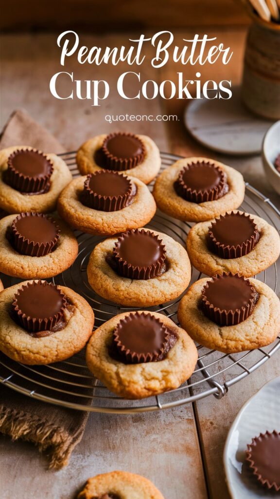 Peanut Butter Cup Cookies That Melt in Your Mouth