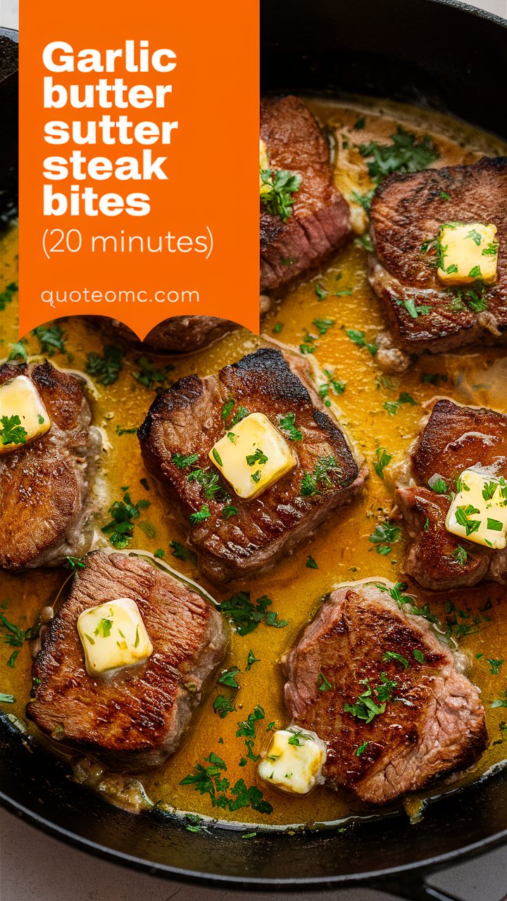You are currently viewing Garlic Butter Steak Bites: Your New Favorite 20-Minute Dinner Sensation 2025