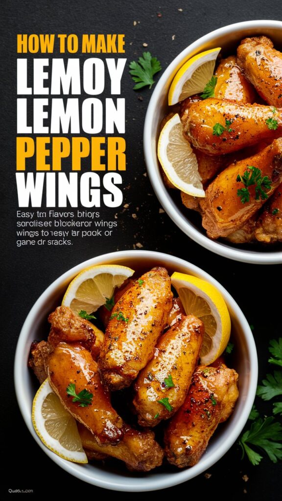 Lemon Pepper Wings with Honey: The Sweet, Tangy & Crispy Perfection You’ll Crave Every Time!