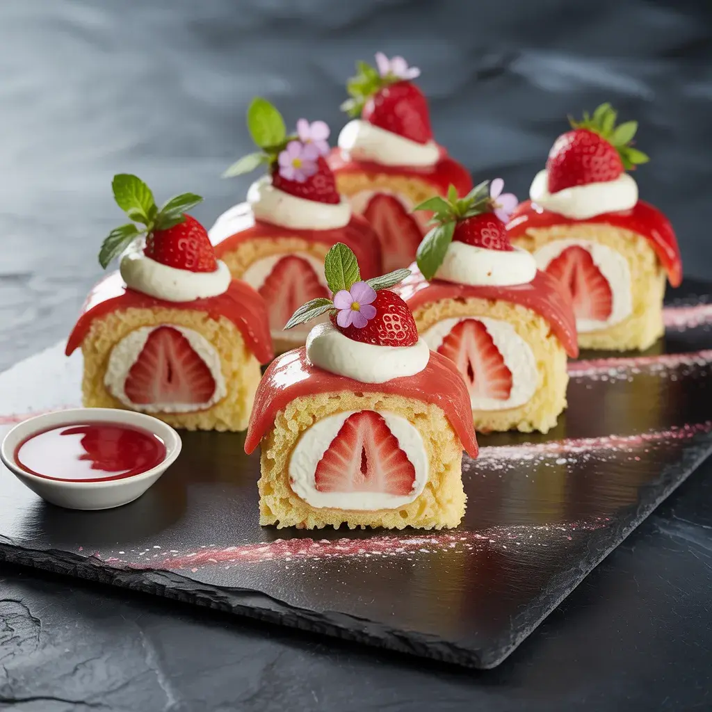 Strawberry Shortcake Sushi