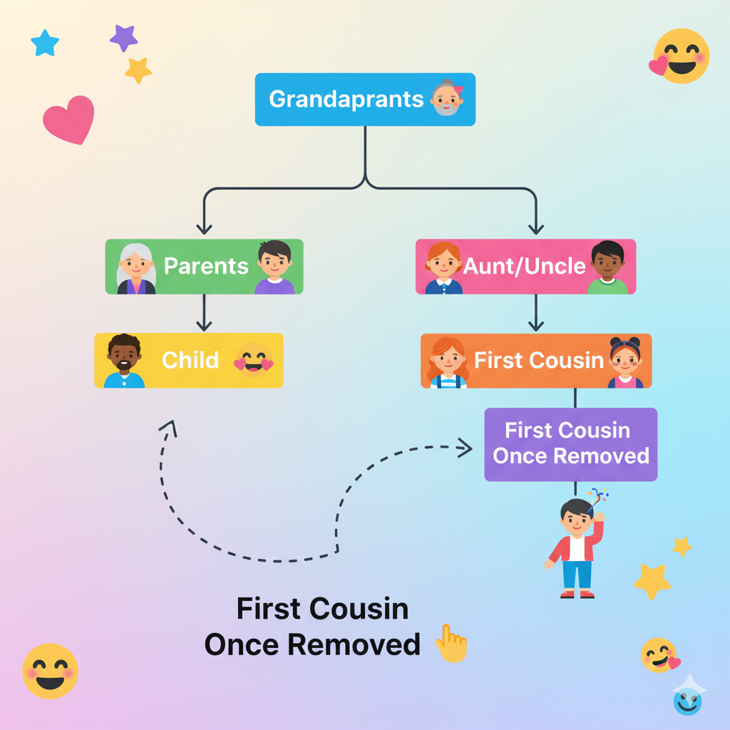 First Cousin Once Removed Mean