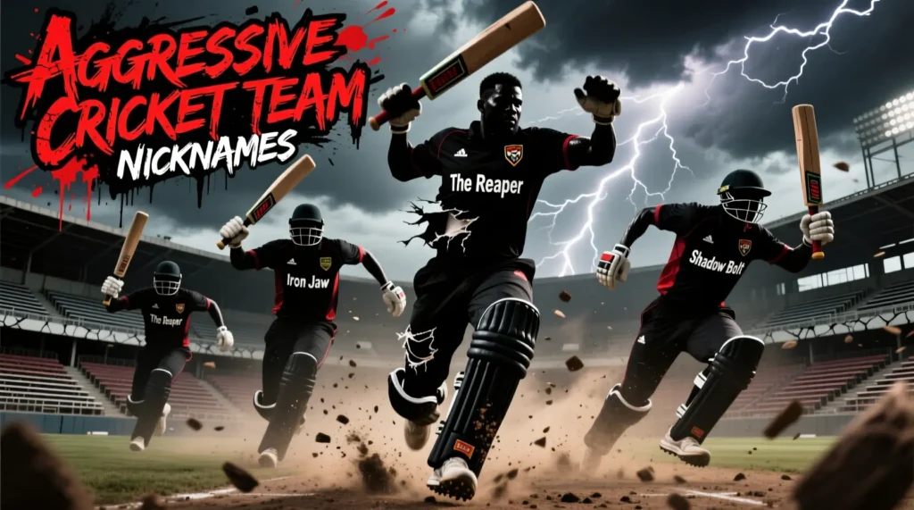 Aggressive Cricket Team Nicknames