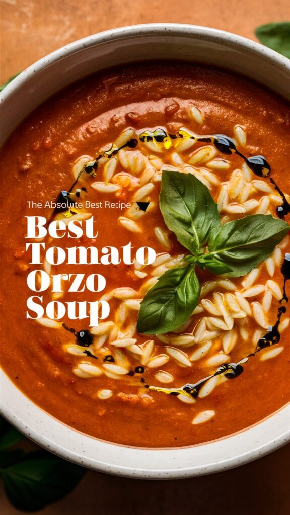 Tomato Orzo Soup: The Cozy, Flavor-Packed Meal You’ll Crave Again and Again