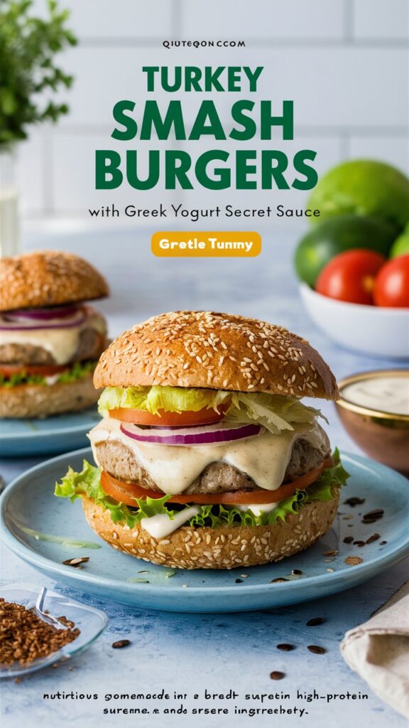 Turkey Smash Burgers with Secret Sauce – Juicy, Crispy & Flavor-Packed Recipe