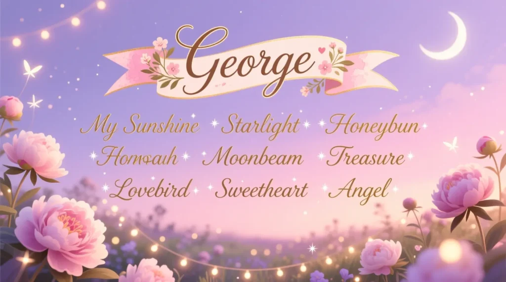 Romantic Nicknames for George